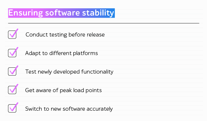 Providing software stability