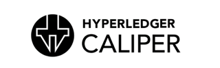 HYPERLEDGER CALIPER logo with circular geometric icon and bold black text