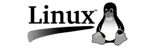 Linux logo with Tux penguin mascot for operating system compatibility