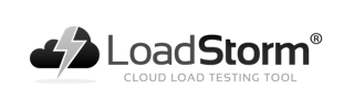 LoadStorm logo with text CLOUD LOAD TESTING TOOL