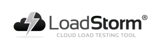 LoadStorm logo with text CLOUD LOAD TESTING TOOL
