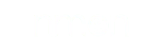 nmon logo in white with mountain and sun inside the letter o
