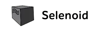 Selenoid logo with stylized gray cube icon for continuous testing toolkit