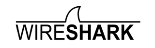 WIRESHARK logo with stylized shark fin over horizontal line