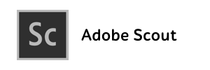 Adobe Scout logo with Sc icon and Adobe Scout text