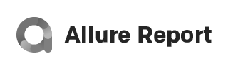 Allure Report logo with gray and green circular icon