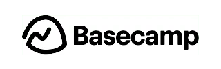Basecamp logo with stylized mountain icon and text Basecamp