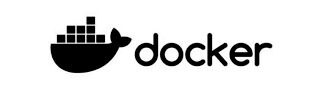 Docker logo with whale icon and the text docker