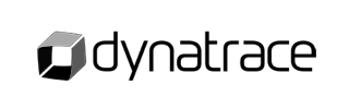 dynatrace logo with black lowercase text and cube icon