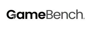 GameBench logo in black text on a transparent background