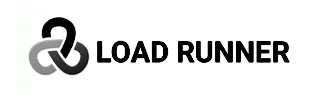 Load Runner logo with interlocking black and gray loop icon