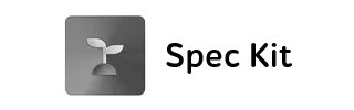 Spec Kit logo with silver abstract icon beside black text Spec Kit