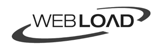 WEBLOAD logo with stylized swoosh above and below the text