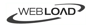 WEBLOAD logo with stylized swoosh above and below the text