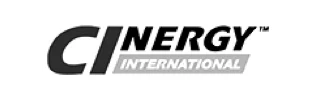 CINERGY INTERNATIONAL logo in black and gray with stylized CI lettering