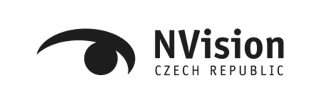 NVision CZECH REPUBLIC logo with stylized eye symbol