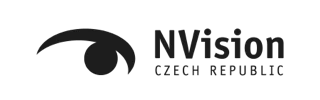 NVision CZECH REPUBLIC logo with stylized eye symbol
