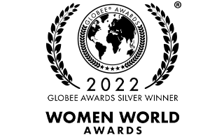 2022 GLOBEE AWARDS SILVER WINNER WOMEN WORLD AWARDS badge