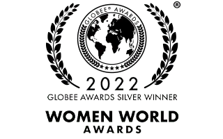 2022 GLOBEE AWARDS SILVER WINNER WOMEN WORLD AWARDS badge