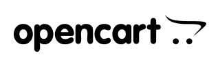 opencart logo with shopping cart icon for ecommerce platform integration