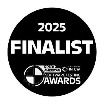 2025 FINALIST NORTH AMERICAN SOFTWARE TESTING AWARDS SPONSORED BY INFOYA badge