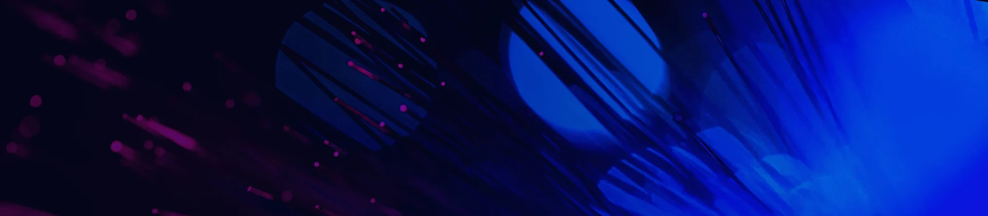 Abstract blue and purple light streaks creating a futuristic technology background
