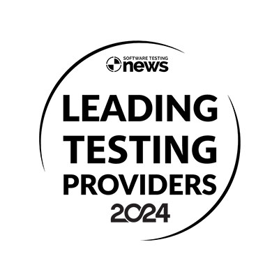 Award badge with news logo reading LEADING TESTING PROVIDERS 2024