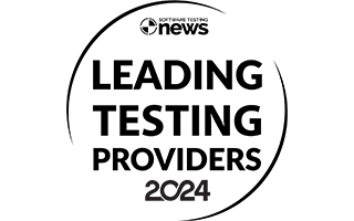 Dark placeholder-style company image with minimal abstract shapes on a black background