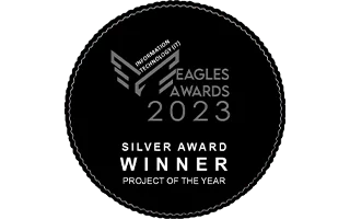 EAGLES AWARDS 2023 SILVER AWARD WINNER PROJECT OF THE YEAR badge