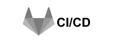 GitLab-style logo with the text CI/CD