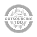 IAOP OUTSOURCING 100 award badge for software testing services company