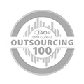 IAOP OUTSOURCING 100 award badge for software testing services company