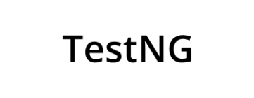 TestNG logo in black text on white background