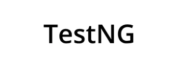 TestNG logo in black text on white background
