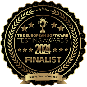 The European Software Testing Awards 2024 Finalist, Testing Team of the Year badge