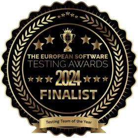 The European Software Testing Awards 2024 Finalist, Testing Team of the Year badge