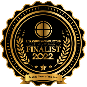 THE EUROPEAN SOFTWARE TESTING AWARDS FINALIST 2022, Testing Team of the Year badge