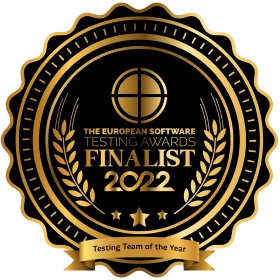THE EUROPEAN SOFTWARE TESTING AWARDS FINALIST 2022, Testing Team of the Year badge