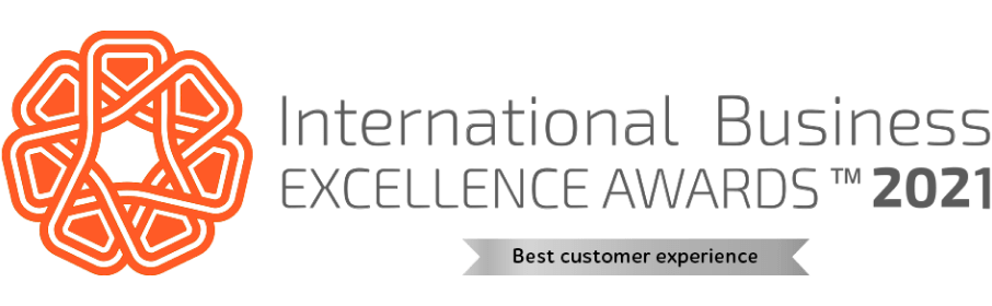 International Business EXCELLENCE AWARDS™ 2021 Best customer experience badge
