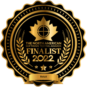 The North American Software Testing Awards FINALIST 2022 Retail badge
