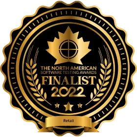 The North American Software Testing Awards FINALIST 2022 Retail badge