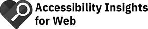 Accessibility Insights for Web logo with magnifying glass icon