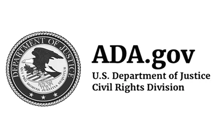 ADA.gov U.S. Department of Justice Civil Rights Division seal and logo