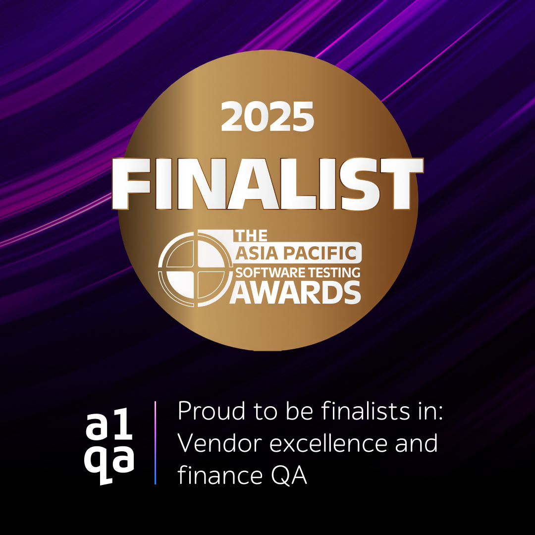 2025 FINALIST The Asia Pacific Software Testing Awards, a1qa finalists in vendor excellence and finance QA