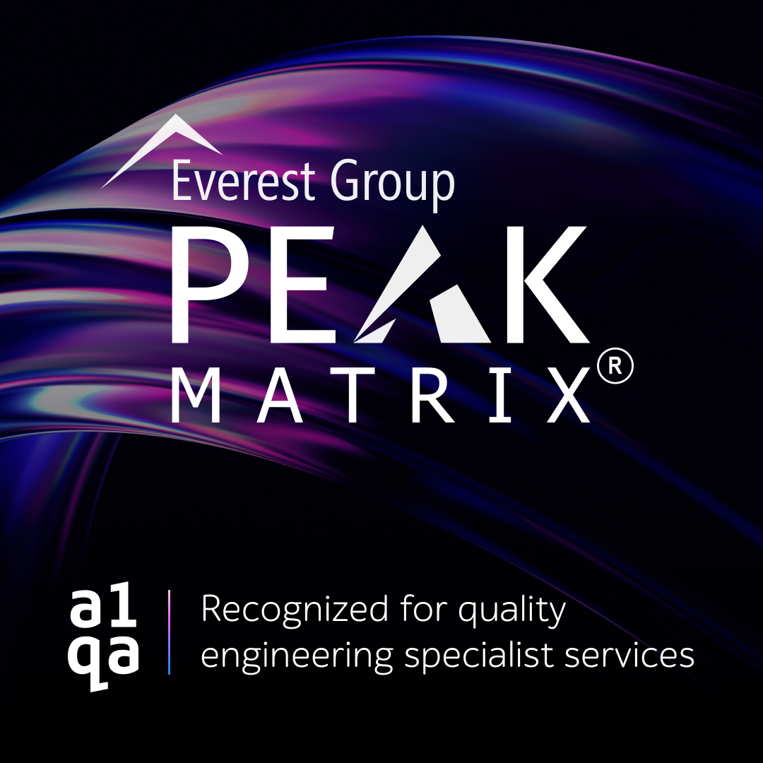 Everest Group PEAK MATRIX a1qa Recognized for quality engineering specialist services graphic