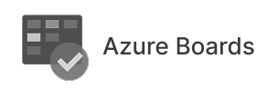 Azure Boards logo with checklist icon and the text Azure Boards