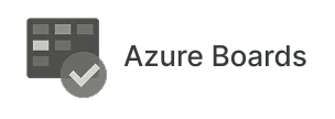 Azure Boards logo with checklist icon and the text Azure Boards