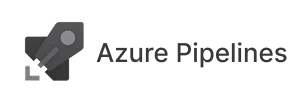 Azure Pipelines logo with stylized gray pipeline icon and text Azure Pipelines