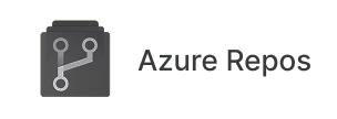 Azure Repos logo with branching repository icon and text Azure Repos
