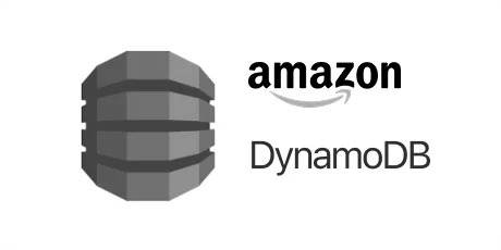 Amazon DynamoDB logo with stylized database icon and Amazon wordmark